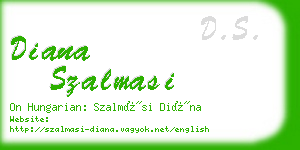 diana szalmasi business card